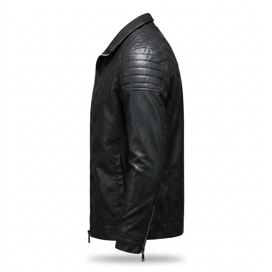 Lederjacken Outlet24 - Yozor | Gesteppt Figurbetont Lederjacke Herren