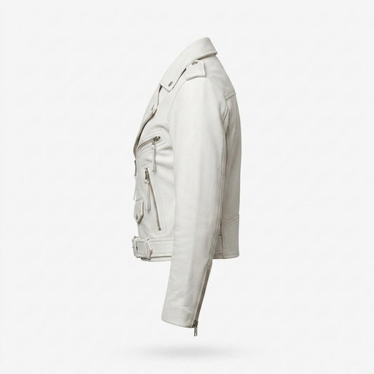 Lederjacken Outlet24 - Zamer | Asymmetrisch Gegürtet Lederjacke Damen