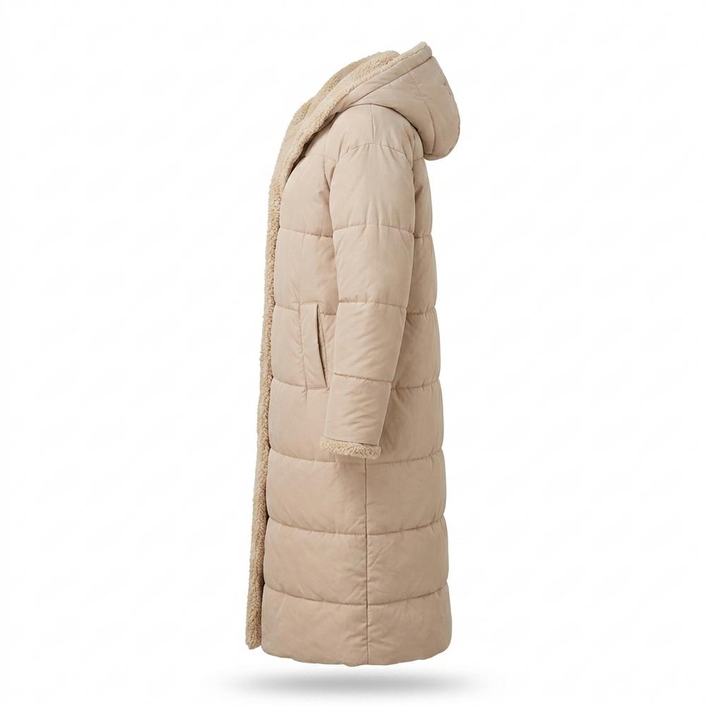 Lederjacken Outlet24 - Ailas | Gefütterter Gesteppter Mantel Damen