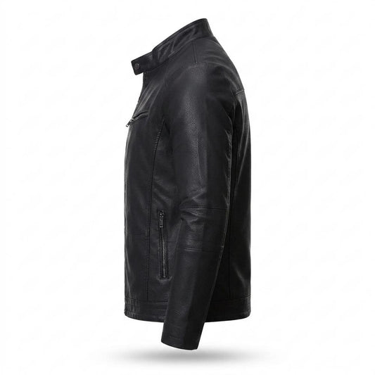 Lederjacken Outlet24 - Vifat | Gefütterte Taillierte Lederjacke Herren