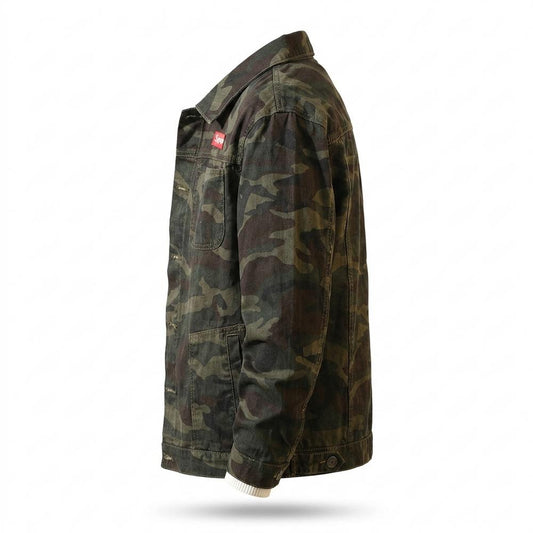 Lederjacken Outlet24 - Alvan | Gemustert Geknöpft Jacke Herren