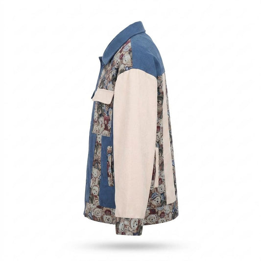 Lederjacken Outlet24 - Carun | Gepatchte Gemusterte Jacke Unisex