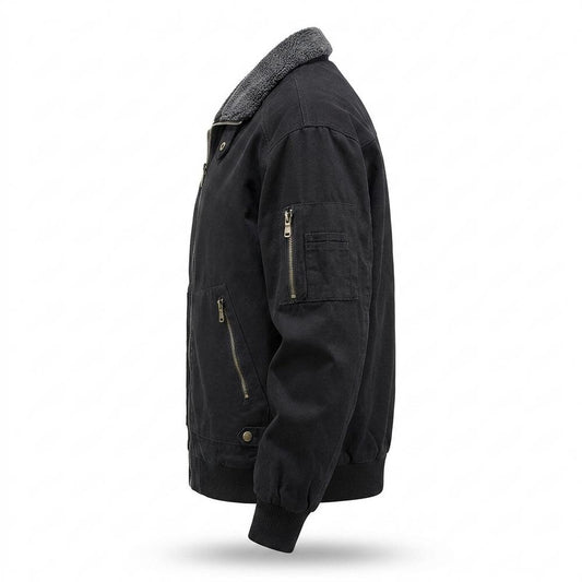 Lederjacken Outlet24 - Muwur | Gefütterte Flieger Jacke Herren