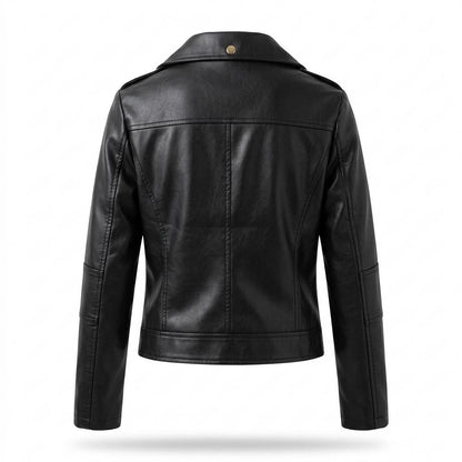 Lederjacken Outlet24 - Ronik | Asymmetrisch Tailliert Lederjacke Damen