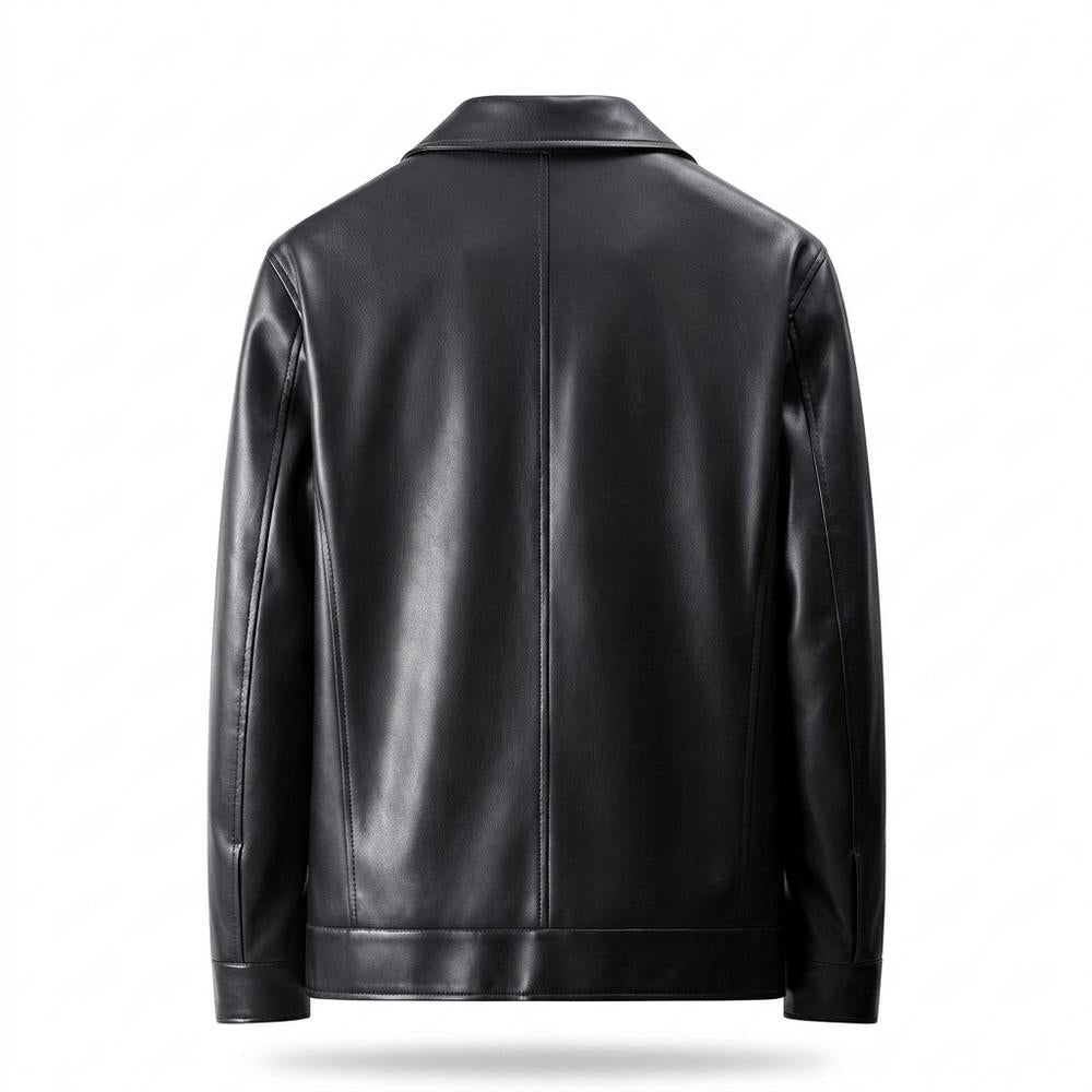 Lederjacken Outlet24 - Eofan | Perforiert Gefüttert Lederjacke Herren
