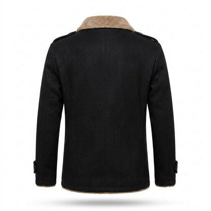 Lederjacken Outlet24 - Yihod | Gefütterter Woll Mantel Herren