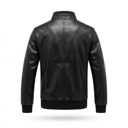 Lederjacken Outlet24 - Vunor | Gefüttert Reißverschluss Lederjacke Herren