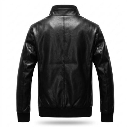 Lederjacken Outlet24 - Talim | Gefüttert Tailliert Lederjacke Herren