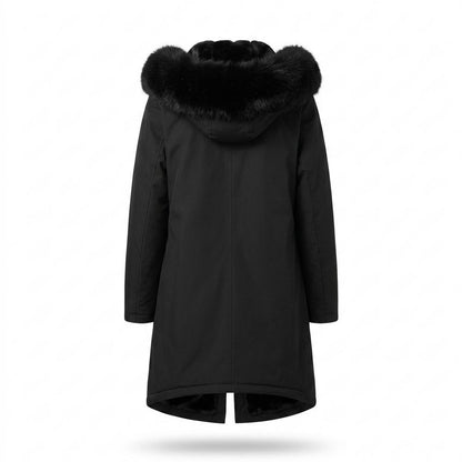 Lederjacken Outlet24 - Lirov | Gefütterter Plüsch Mantel Damen