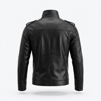 Lederjacken Outlet24 - Ceked | Asymmetrische Gegürtete Lederjacke Unisex