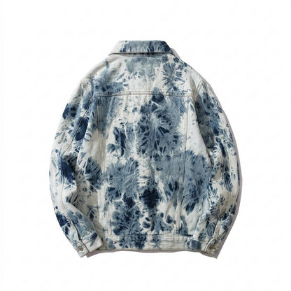 Lederjacken Outlet24 - Zumun | Gebatikt Geknöpft Jacke Unisex