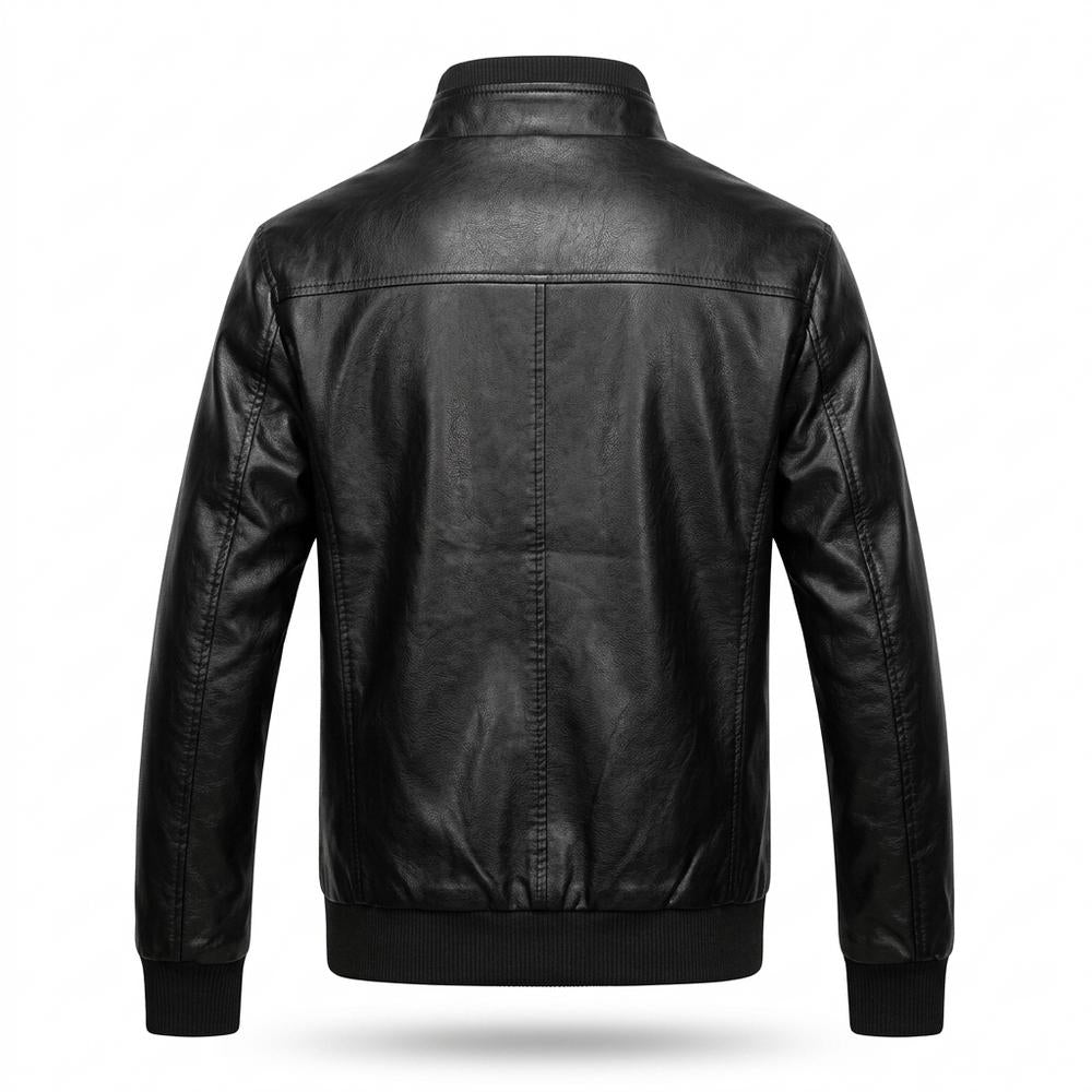 Lederjacken Outlet24 - Yovil | Gesteppte Gefütterte Lederjacke Herren