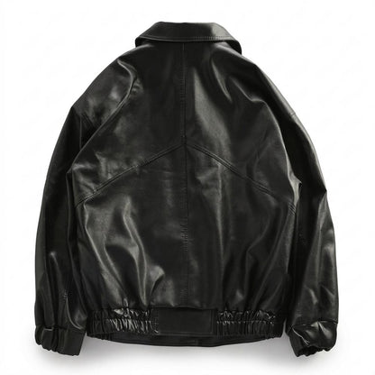 Lederjacken Outlet24 - Nupuv | Reißverschluss Blouson Lederjacke Unisex