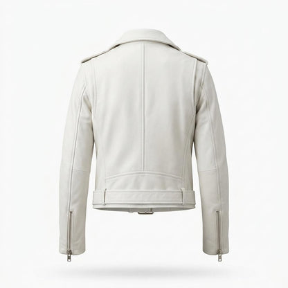 Lederjacken Outlet24 - Zamer | Asymmetrisch Gegürtet Lederjacke Damen