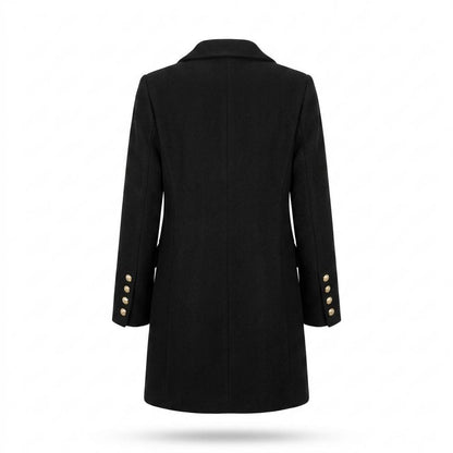 Lederjacken Outlet24 - Kehus | Zweireihiger Woll Mantel Damen