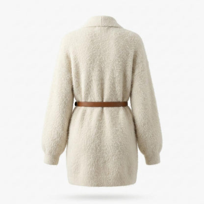 Lederjacken Outlet24 - Aetir | Flauschiger Langer Cardigan Damen