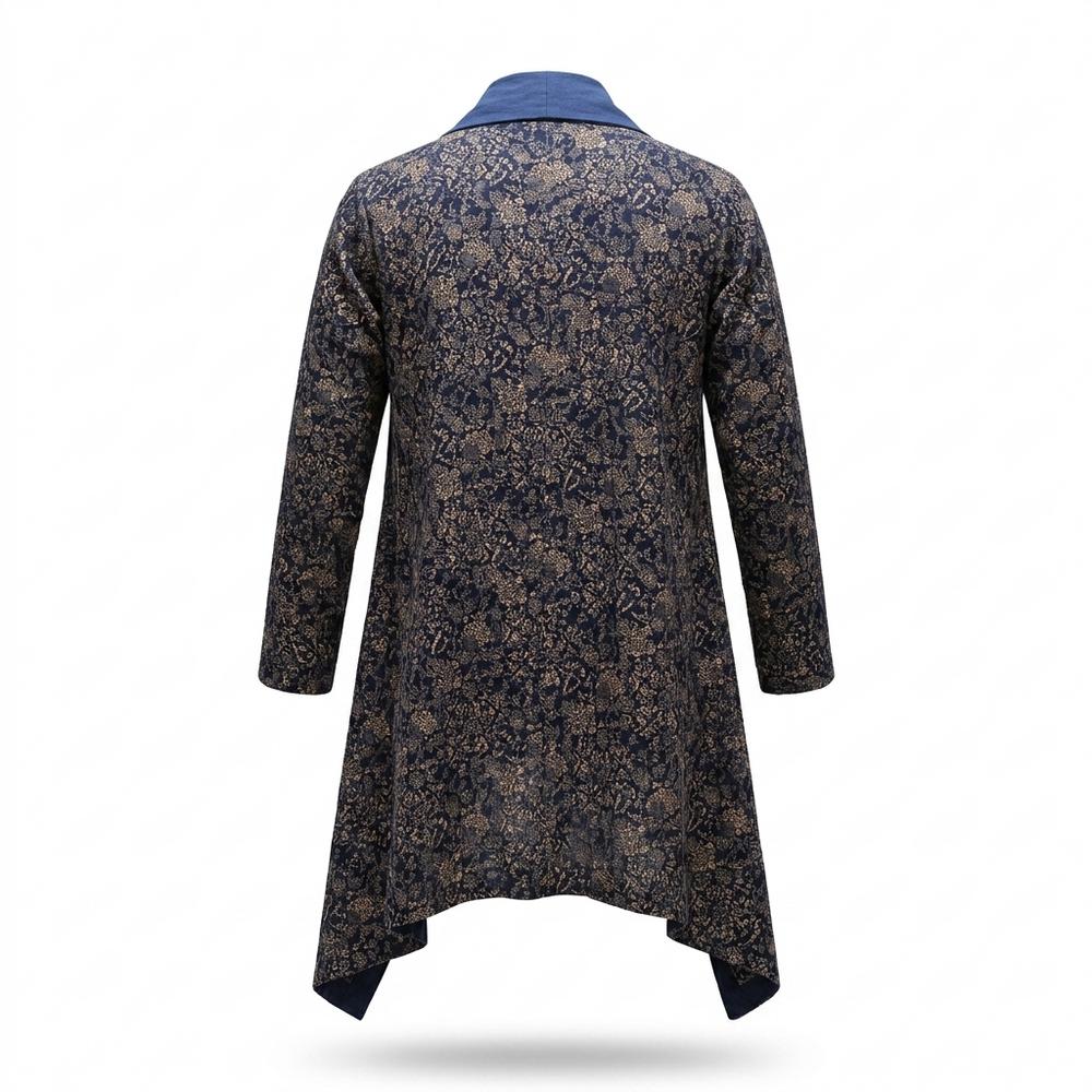 Lederjacken Outlet24 - Zepor | Asymmetrisch Gemustert Cardigan Damen