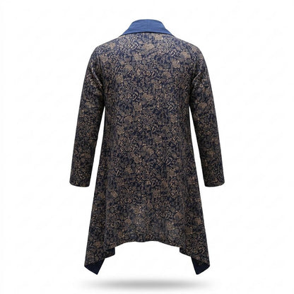 Lederjacken Outlet24 - Zepor | Asymmetrisch Gemustert Cardigan Damen
