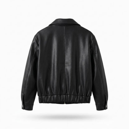 Lederjacken Outlet24 - Nonal | Gefütterte Glatte Lederjacke Herren