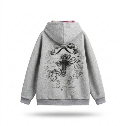 Lederjacken Outlet24 - Eogan | Gefüttert Bedruckt Hoodie Unisex