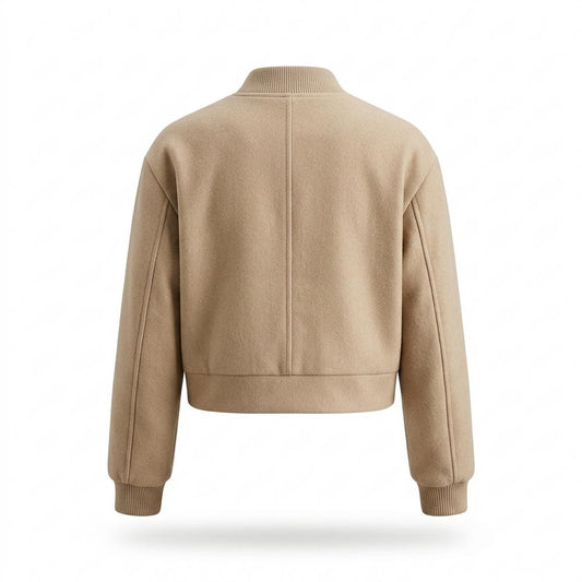 Lederjacken Outlet24 - Yopos | Kurz Geschnitten Geknöpft Jacke Damen