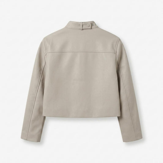Lederjacken Outlet24 - Rugok | Kurze Taillierte Jacke Damen