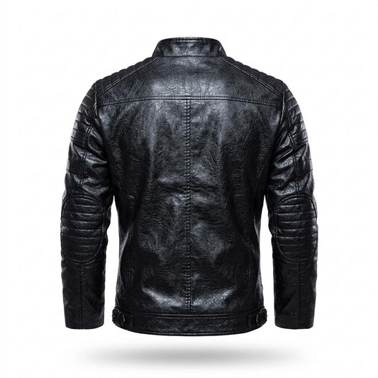Lederjacken Outlet24 - Cadur | Gesteppt Tailliert Lederjacke Herren