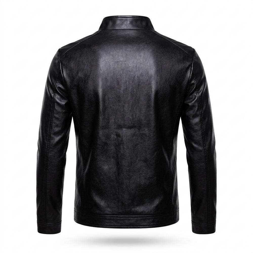 Lederjacken Outlet24 - Renov | Hochschließende Taillierte Lederjacke Herren