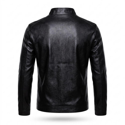 Lederjacken Outlet24 - Renov | Hochschließende Taillierte Lederjacke Herren