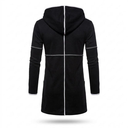 Lederjacken Outlet24 - Eozir | Langgeschnittener Kontrastfarbener Cardigan Herren
