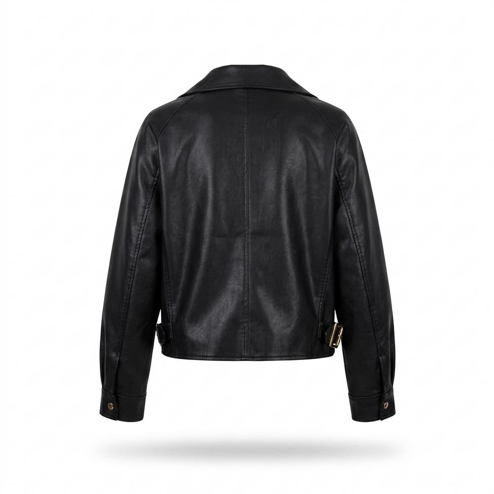 Lederjacken Outlet24 - Mihin | Locker Geschnittene Lederjacke Damen