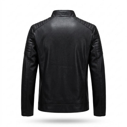 Lederjacken Outlet24 - Vazem | Gesteppt Tailliert Lederjacke Herren