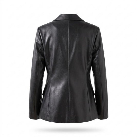 Lederjacken Outlet24 - Zalek | Tailliert Glatt Lederjacke Damen