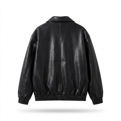 Lederjacken Outlet24 - Domem | Weite Glatte Lederjacke Herren