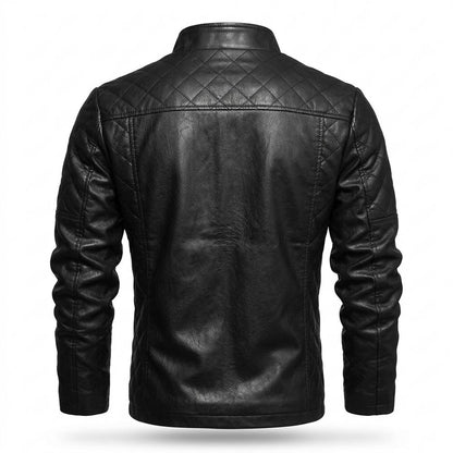 Lederjacken Outlet24 - Eobem | Gesteppt Tailliert Lederjacke Herren