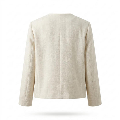 Lederjacken Outlet24 - Cifid | Strukturiert Kragenlos Jacke Damen