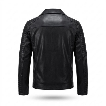 Lederjacken Outlet24 - Kapas | Gesteppte Taillierte Lederjacke Herren