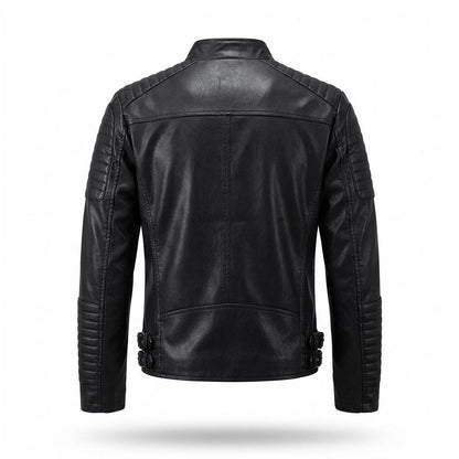 Lederjacken Outlet24 - Alver | Gesteppt Asymmetrisch Lederjacke Herren