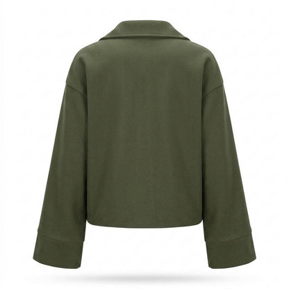 Lederjacken Outlet24 - Aozan | Kastige Geknöpfte Jacke Damen