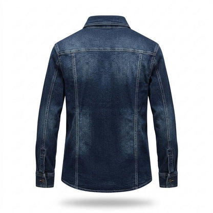 Lederjacken Outlet24 - Vegik | Langärmliges Denim Hemd Herren