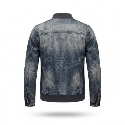 Lederjacken Outlet24 - Alven | Verwaschene Taillierte Jacke Herren