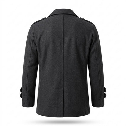 Lederjacken Outlet24 - Dohor | Doppelreihiger Kurzer Mantel Herren