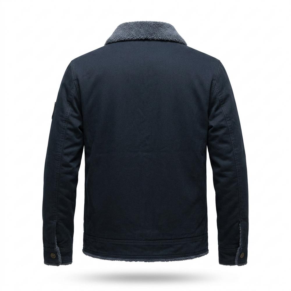 Lederjacken Outlet24 - Aedit | Gefüttert Geknöpft Jacke Herren