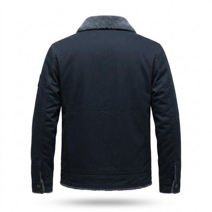 Lederjacken Outlet24 - Aedit | Gefüttert Geknöpft Jacke Herren