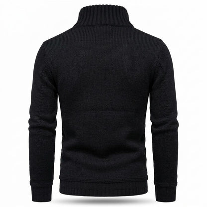 Lederjacken Outlet24 - Tolod | Strukturiert Geknöpft Strickjacke Herren