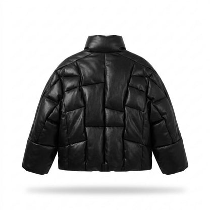 Lederjacken Outlet24 - Zemav | Gesteppt Glänzend Lederjacke Herren