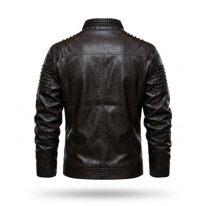 Lederjacken Outlet24 - Zamel | Gesteppt Gefüttert Lederjacke Herren