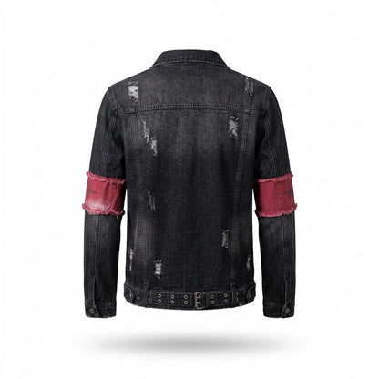 Lederjacken Outlet24 - Dalev | Gewaschen Gegürtet Jacke Herren