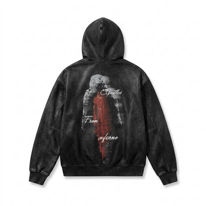 Lederjacken Outlet24 - Senud | Bedruckt Oversized Hoodie Unisex