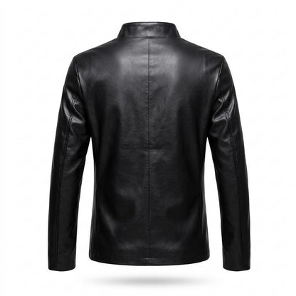 Lederjacken Outlet24 - Cubor | Tailliert Hochgeschlossen Lederjacke Herren
